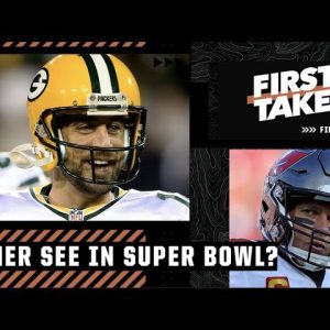 Rams, Brady or Rodgers: Who would you like to see in the Super Bowl? | First Take
