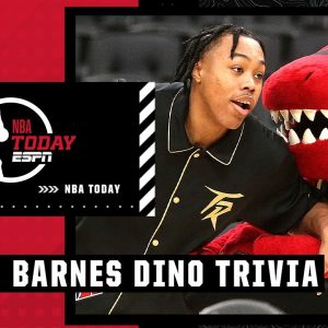 DINO TRIVIA with Scottie Barnes! 🦖 | NBA Today