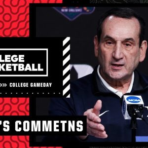 Reacting to Coach K's comments on the NCAA | College GameDay