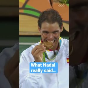 What Nadal really said to Lopez after they won gold...