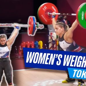 Close and EXCITING! Full women's 76 kg weightlifting Group B! 🏋🏼‍♀️
