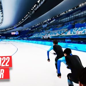 Speed Skating - The calm before the storm! ⛸🌪 | #Beijing2022 360° VR