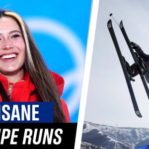 10 INSANE ski halfpipe runs in the women's competition! â›·ðŸ¥‡