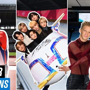 BTS in a Bobsleigh? Harry styles throwing a javelin? | Popstar Olympians
