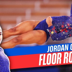 Jordan Chiles' beautiful floor routine to "Xap" (Spiderman Theme) ðŸŽµ