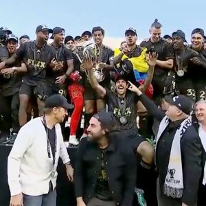 LAFC presented with MLS Cup trophy after victory over Philadelphia Union | FOX SOCCER
