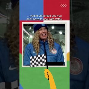 Lindsey Jacobellis reacts to her Beijing 2022 gold medal performance!