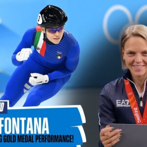 Arianna Fontana rewatches her gold medal glory! ⛸🥇