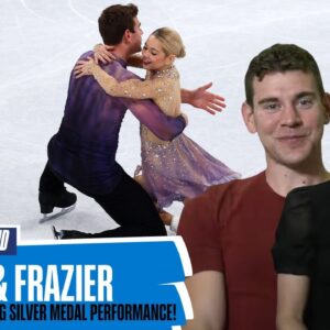 ⛸ Alexa Knierim & Brandon Frazier react to their Beijing Silver Medal Performance!