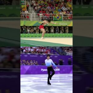 Gymnastics ðŸ¤� figure skating. Olympic legends Uchimura and Hanyu ðŸ‡¯ðŸ‡µ