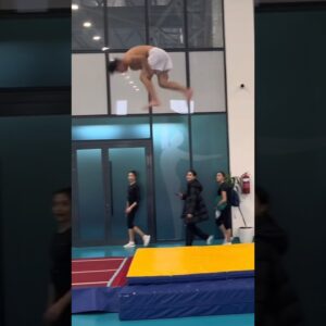 This athlete defies gravity with breathtaking flips. ðŸ¤¯#LetsMove #OlympicDay ðŸ“¹: @aliev1st