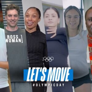 Get active with Olympic icons in our #OlympicDay workout! | #LetsMove