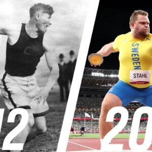 108 years later...  ðŸ¥� | Discus throw then & now!