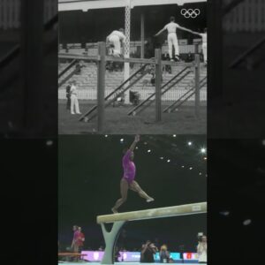 Then and Now! Gymnastics in Antwerp 103 YEARS apart! #shorts