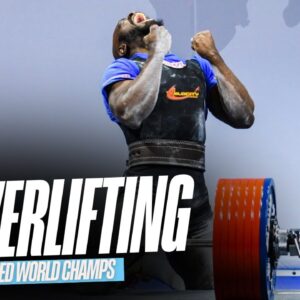 🔴  LIVE World Open Equipped Powerlifting Championships | Men 93kg B-Group & Women 63kg B-Group