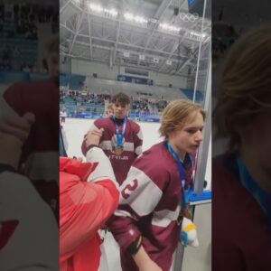 Latvia with GOLD🥇 in 3x3 Ice Hockey 🏒 #gangwon2024