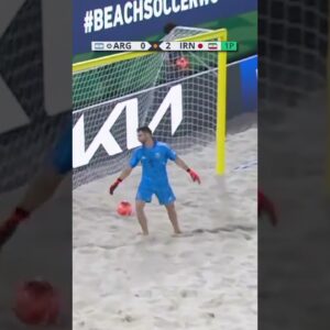 Reza Amiri with BEAUTY of a Bicycle Kick GOAL! 😱 #beachsoccer #soccer