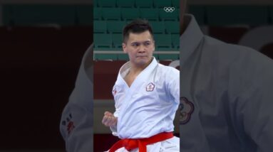 Olympic jump scare 😅 Yi-Ta Wang at Tokyo 2020